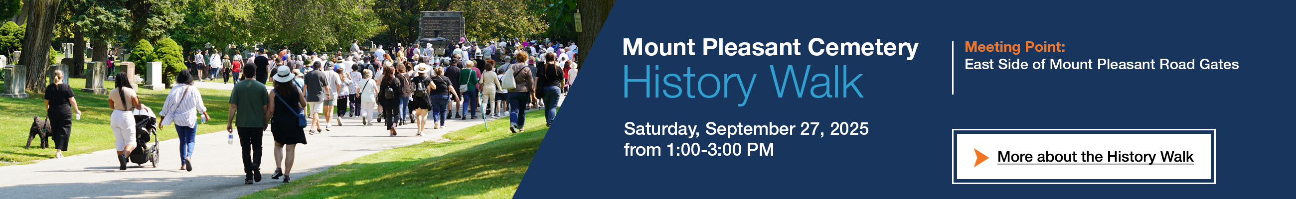 History Walk at Mount Pleasant Cemetery