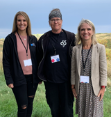 Photo: From left to right: Pamela Gerrie, Manager Palliative Carelink, NorWest Community Health Centres; Julie Diner, Outreach Worker; Donna Jeanpierre, Executive Director, Hospice Northwest