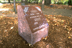 Red Granite Pillow Monument 
