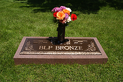 Bronze Marker with Vase