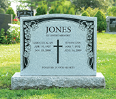 Granite upright monument