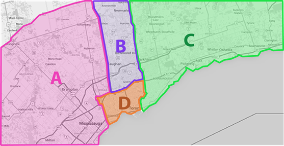 MPG Areas in the GTA