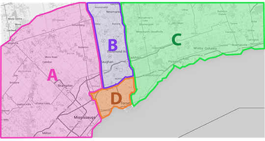 MPG Areas in the GTA
