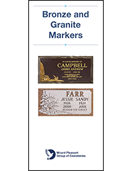 Bronze and Granite Markers Brochure